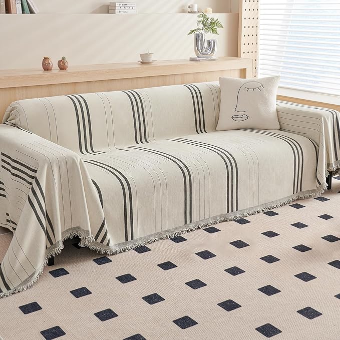 DREAMINGO Couch Cover Washable Chenille Sofa Protector