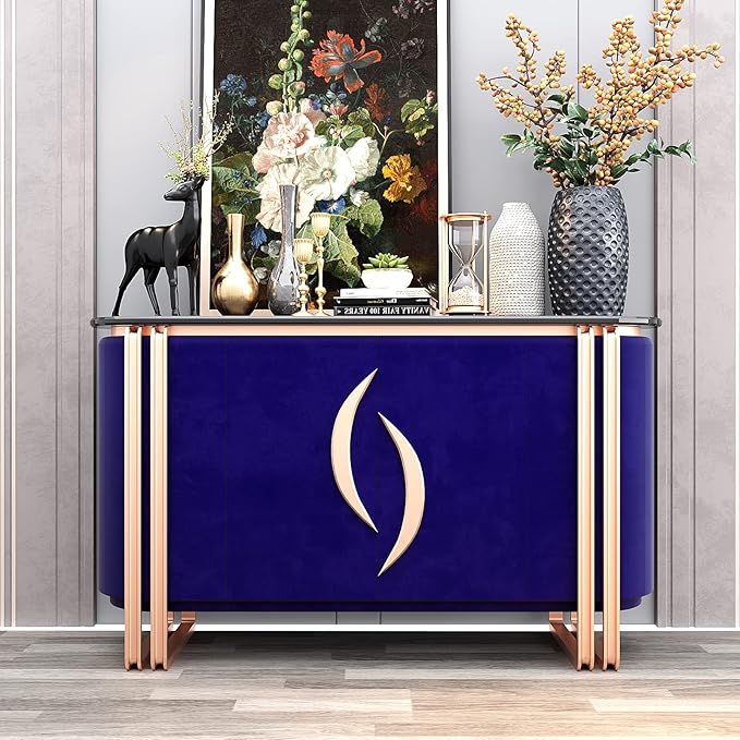 VEELIKE Royal Blue Velvet Fabric Wallpaper Peel and Stick Blue Felt Liner