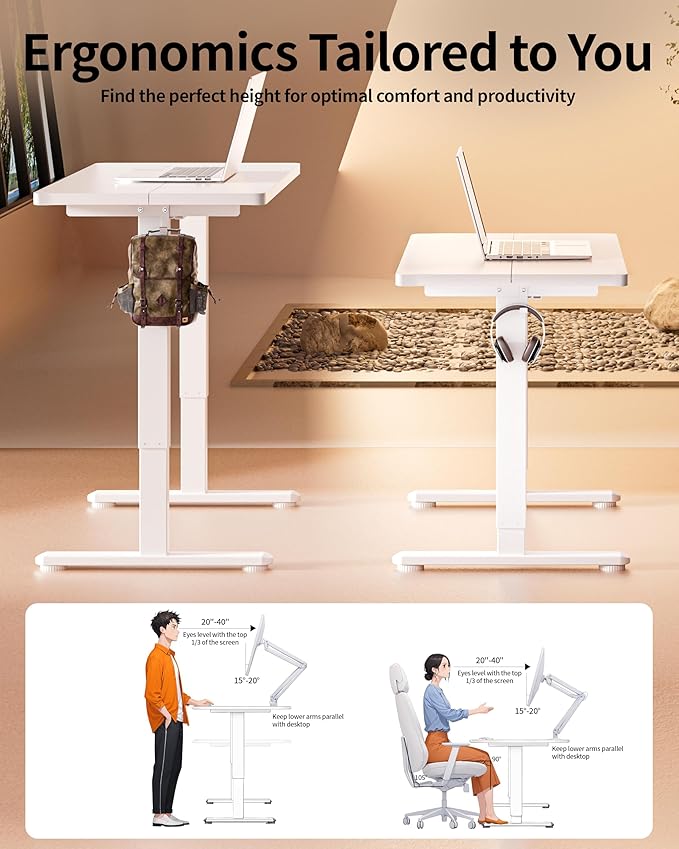 BIZUM Standing Desk Electric Adjustable Computer Desk-Stand up Desk Office