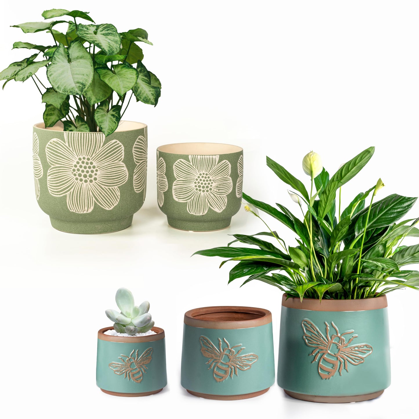 YBX YIBOXUAN Glazed Terracotta Pots and Sand Glazed Ceramic Pots