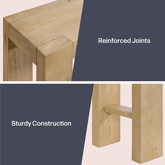 Alaterre Furniture Classic Solid Wood Console Table
