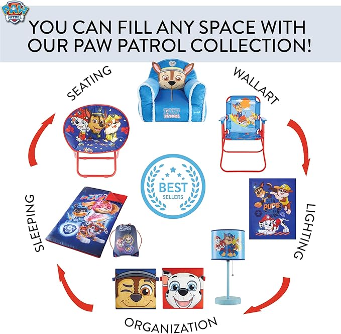 Paw Patrol Skye Toddler 19” Folding Saucer™ Chair