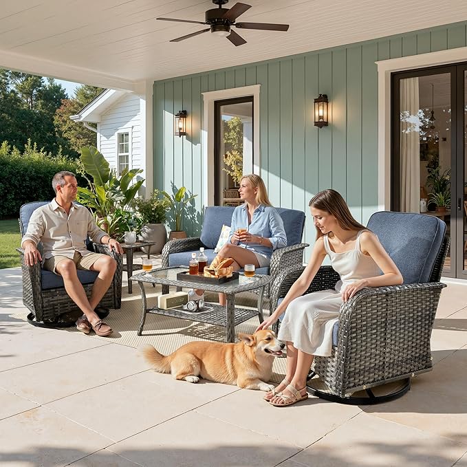 Weaxty Wicker Patio Furniture Set