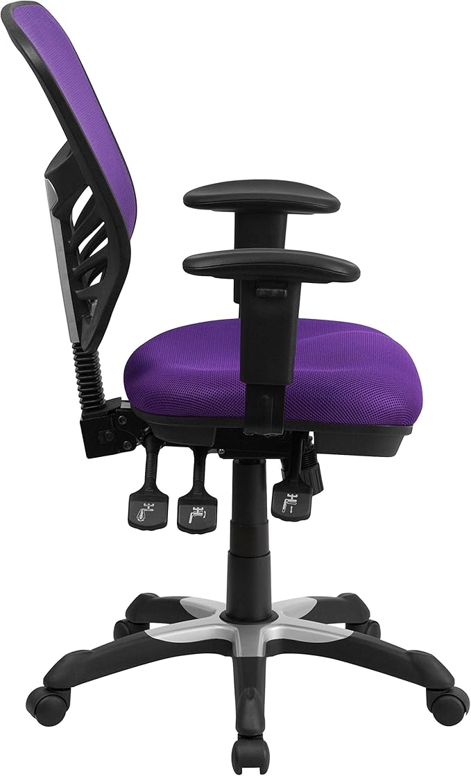 Flash Furniture Nicholas Mid-Back Swivel Office and Gaming Chair, Ergonomic