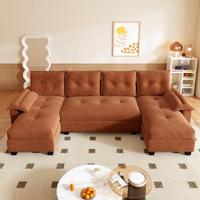 104.7" U-Shaped Sleeper Sofa