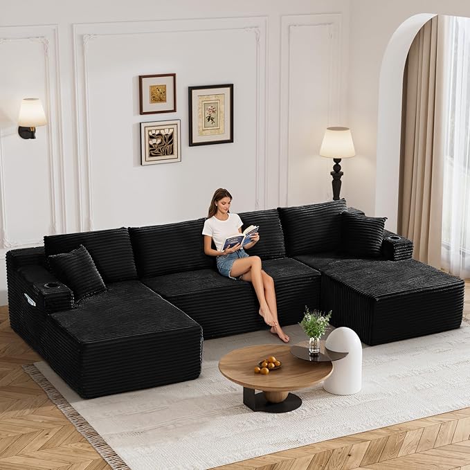 133" Oversized Cloud Boneless Sofa Couch