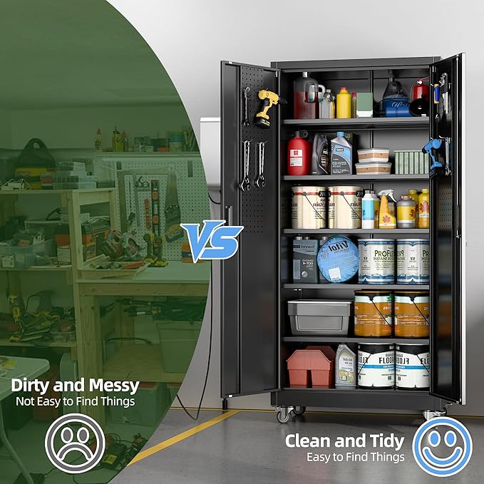 SUXXAN Heavy Duty Metal Storage Cabinet