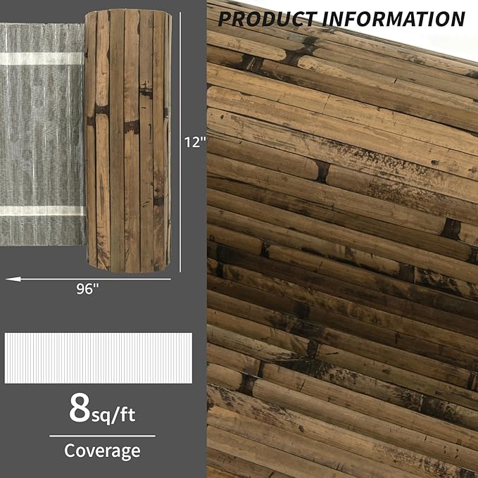 Art3d Natural Bamboo Wall Panel