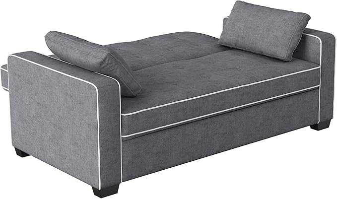 Serta Ainsley 72.6" Convertible Sleeper Sofa, Queen Size, Dreamcoil Comfort