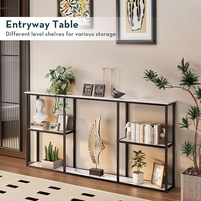 WOHOMO Console Table, Small Modern Entryway Table