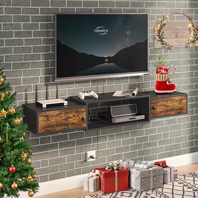 HOOBRO 55" Floating TV Stand