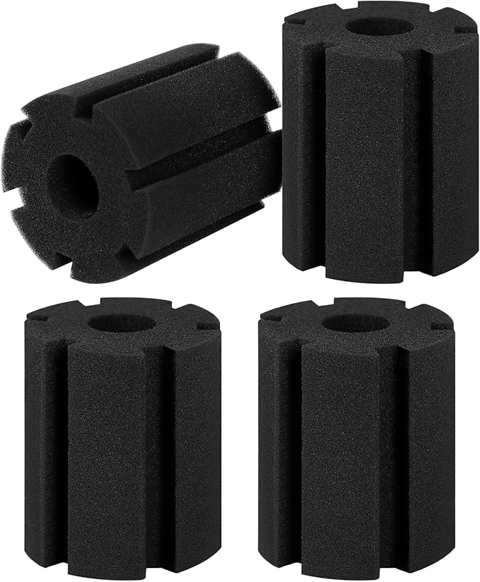 AQUANEAT Aquarium Sponge Filter Replacement, Fish Tank Foam Replacement,4 Packs (X-Large up to 50Gal)