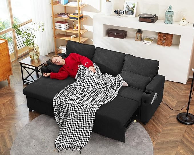 DURASPACE Sofa Bed Sleeper Pull Out 2 in 1 Sectional Sleeper Sofa Couches