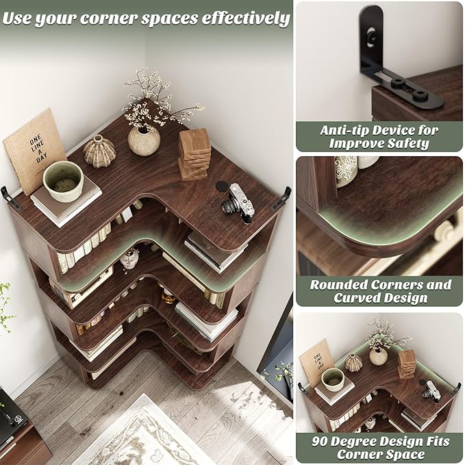 Armocity Corner Book Shelf