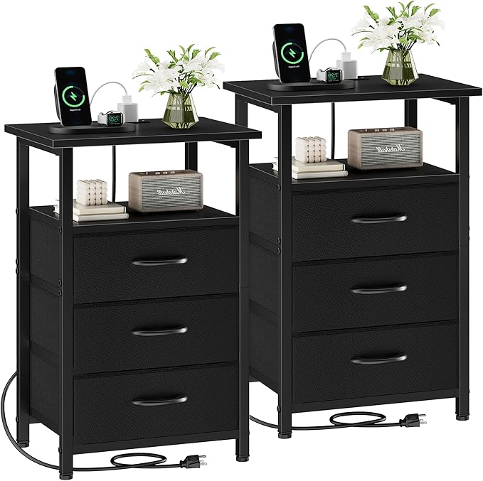 Vagusicc Nightstand Set of 2