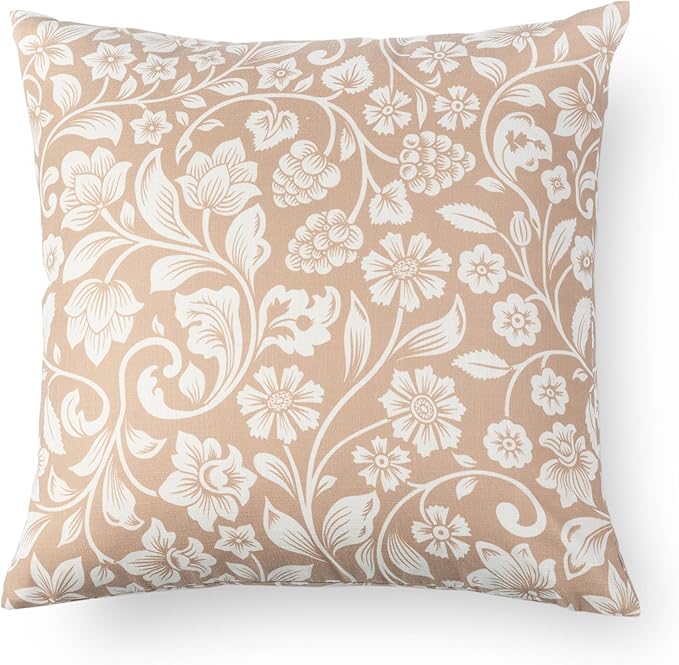 Crumbs Home Modern Farmhouse Fall Linen Indoor Outdoor Throw Pillow Cover Only