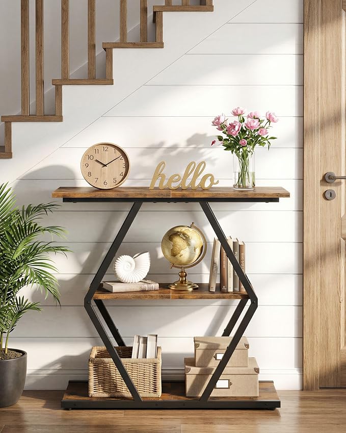 CHOEZON 3-Tier Console Table, Entryway Table, Sofa Table