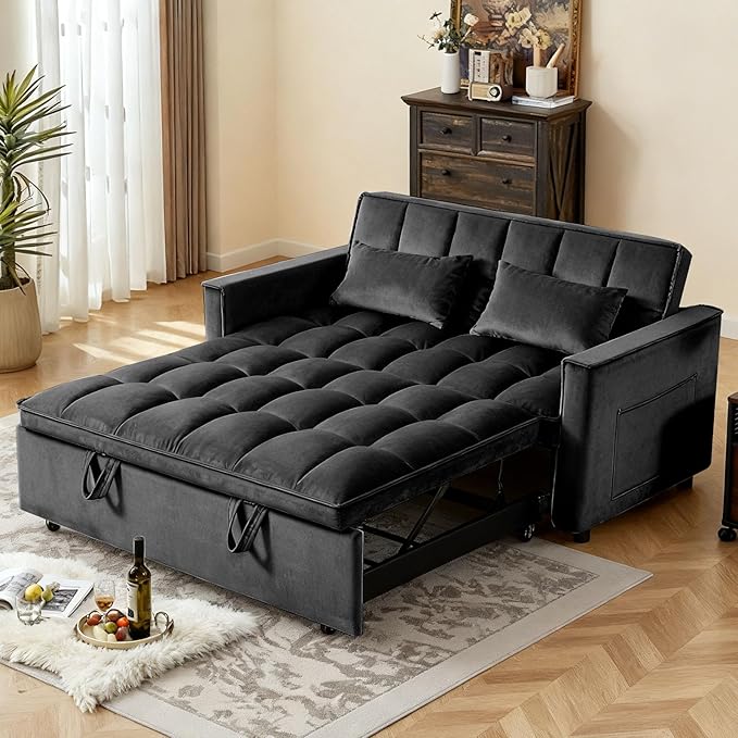 3 in 1 Sofa Bed, Loveseat Sleeper Sofa Bed