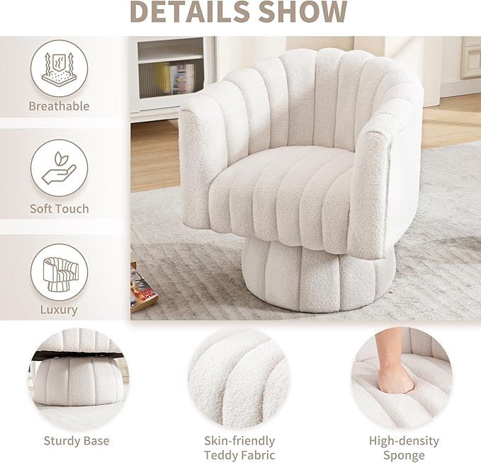 Swivel Accent Barrel Chair