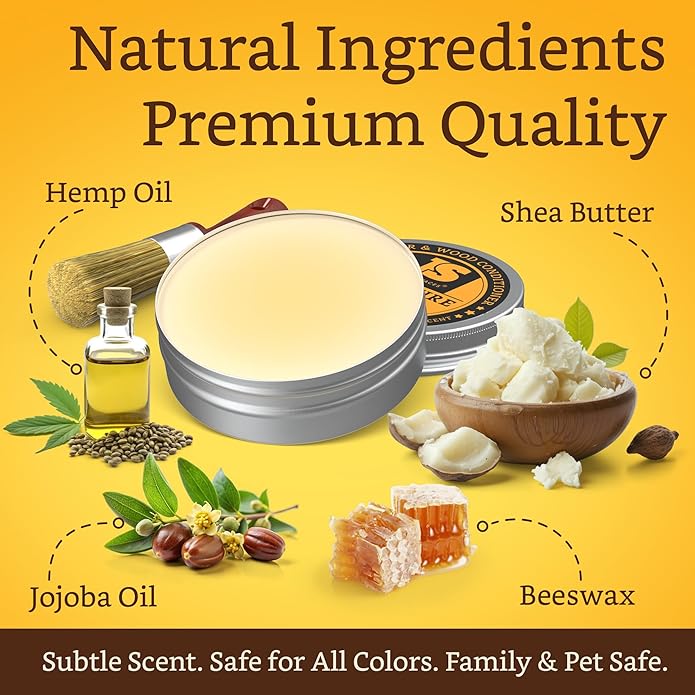 Furniture Salve for leather, leather conditioner, leather repair kit, shoe