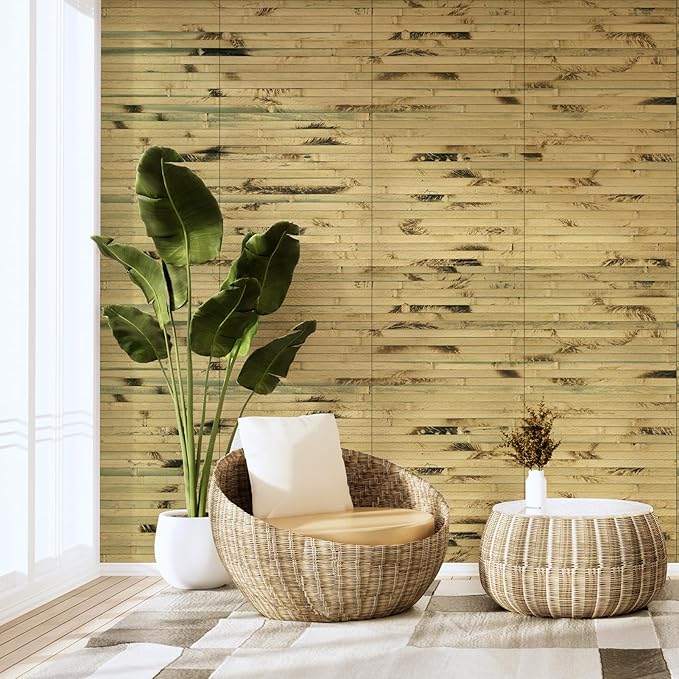 Art3d Natural Bamboo Wall Panel