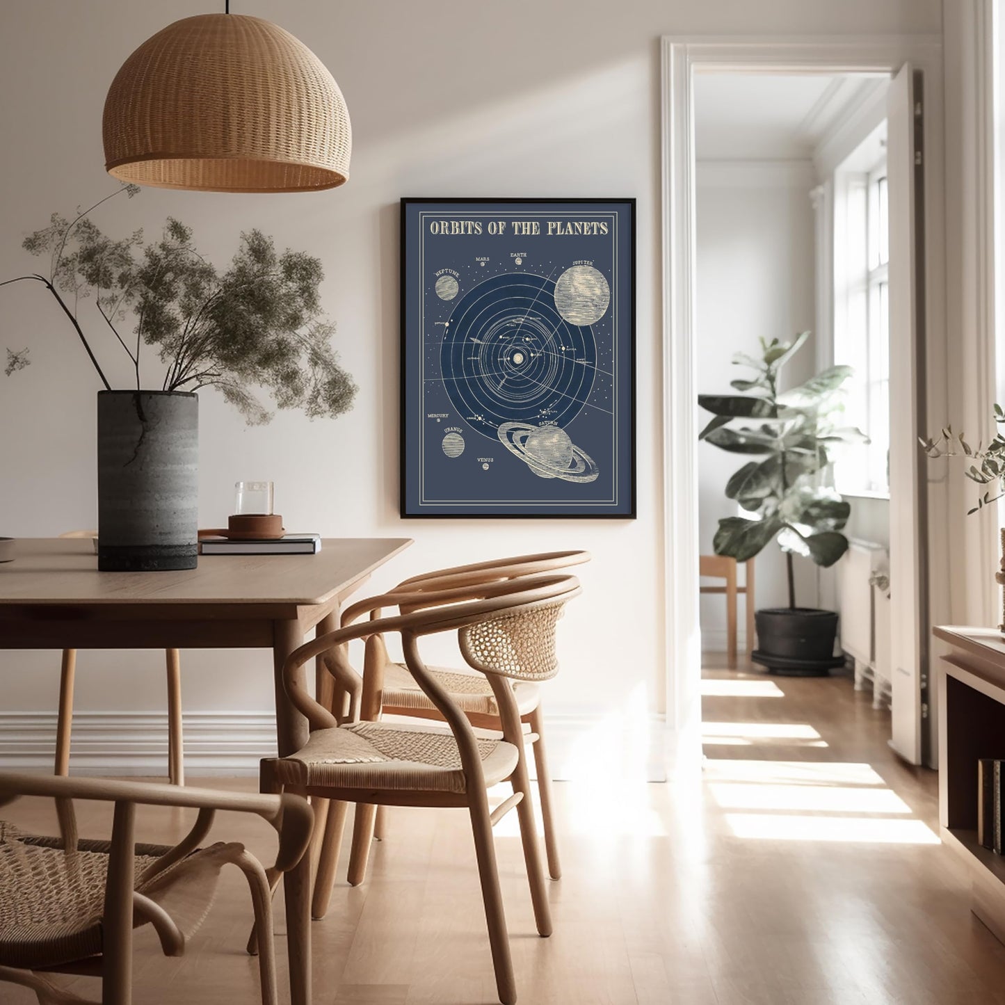 Poster Master Orbits of the Planets Print - Astrology Poster - Science Art - Gift for Planetary, Astrology Fans - Educational Wall Decor for Classroom or Library - 8x10 Unframed Wall Art
