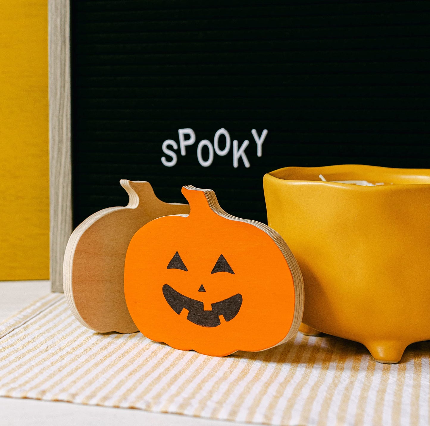 Chunky Pumpkin Ornament 4 x 4-3/4-inch, Pack of 10 Small Pumpkins for Crafts, Tiered Tray, & Halloween Fall Decor, by Woodpeckers