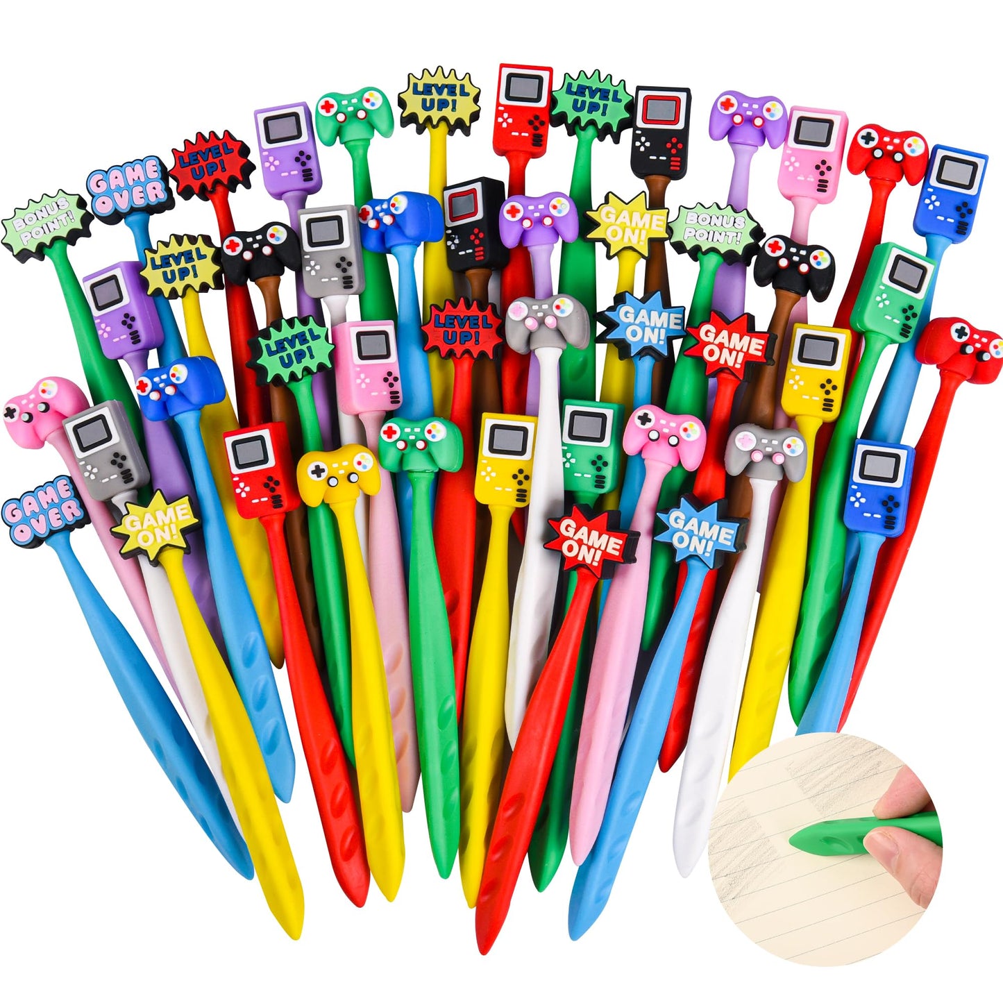 48 Pcs Video Games Bobblehead Eraser for Pencils Kawaii Erasers Cute Supplies Fun Cartoon Erasers Supplies Birthday Gifts