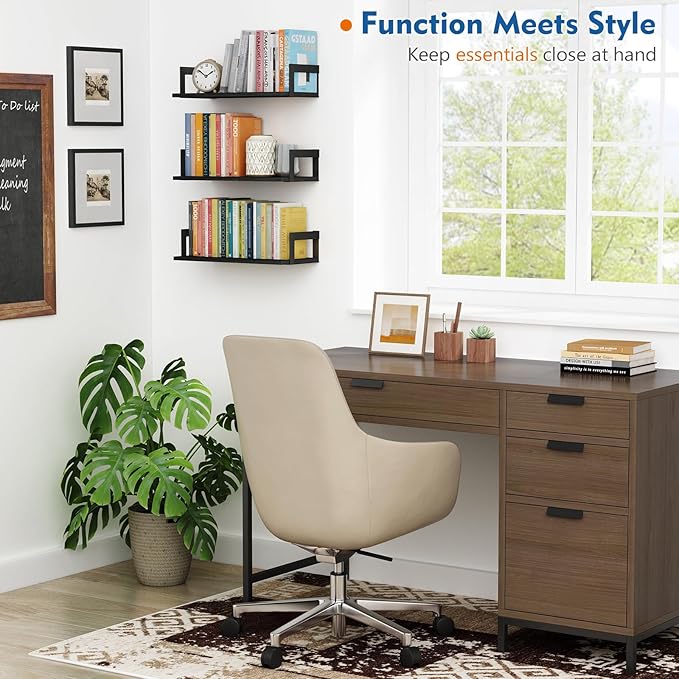 Harwaya Wall Mounted Bookshelf, Floating Bookshelves