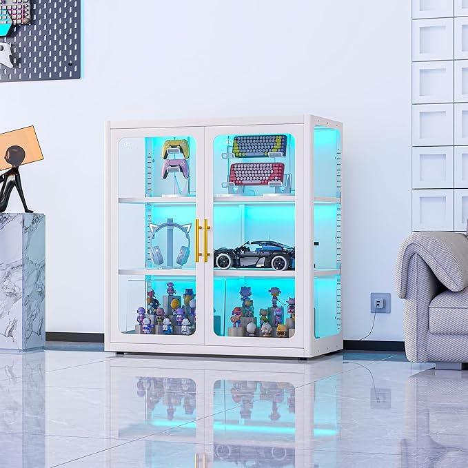 PAOFIN 34" Display Cabinet