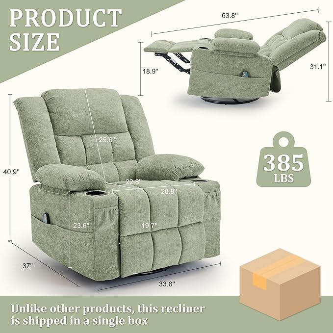 Korser Adult 360° Rotating Recliner