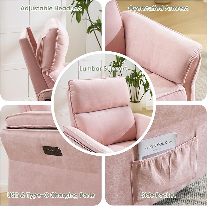 Power Swivel Rocker Recliner, Glider Recliner Nursery Chair