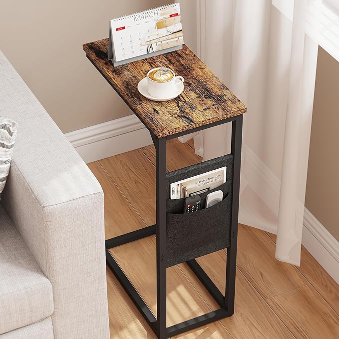 TUTOTAK C Shaped End Table, Side Table