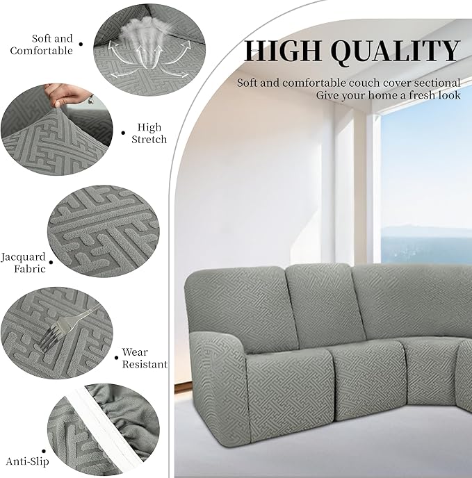 100% Waterproof Sectional Recliner Couch Covers