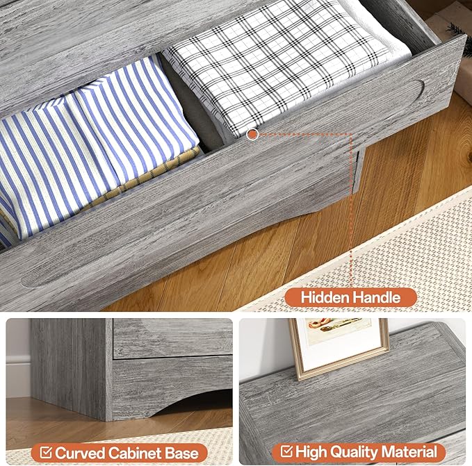 3 Piece Bedroom Set, Dresser and Nightstand Sets