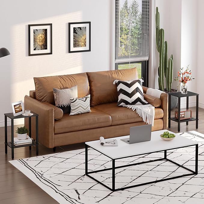 HOOBRO End Tables Set of 2, Small Side Tables