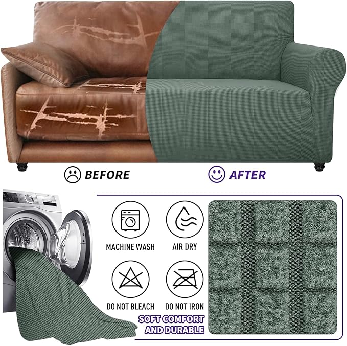 ZNSAYOTX Stretch Oversized Couch Cover Universal Sofa Covers