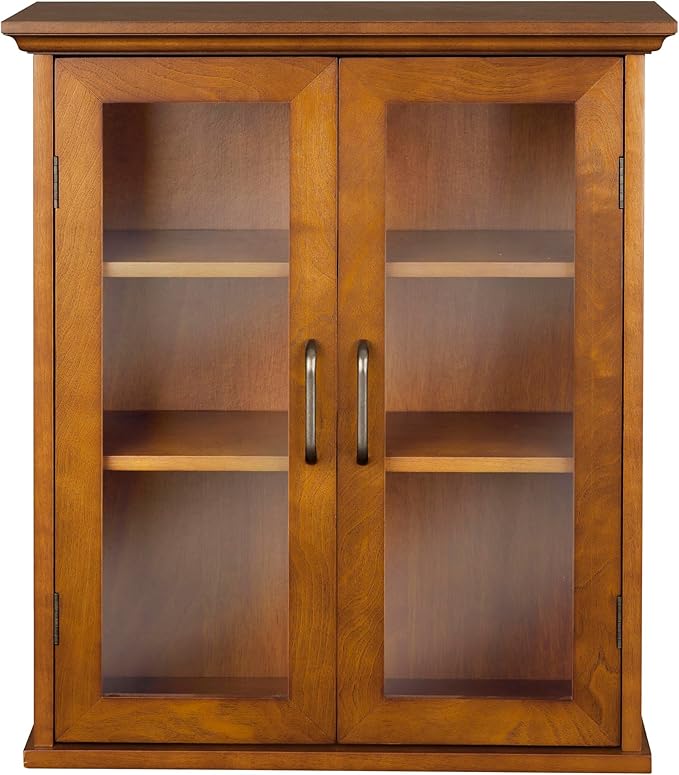 Teamson Home Avery Wooden Over The Toilet Bathroom Removable Wall Medicine