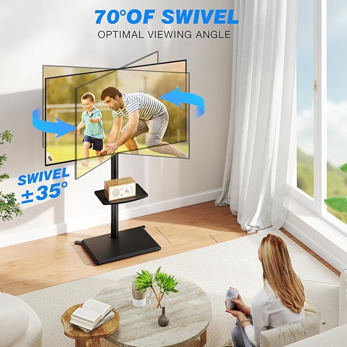 Rfiver Swivel Floor TV Stand