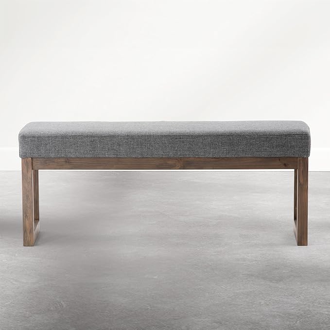 SIMPLIHOME Milltown Large Ottoman Bench