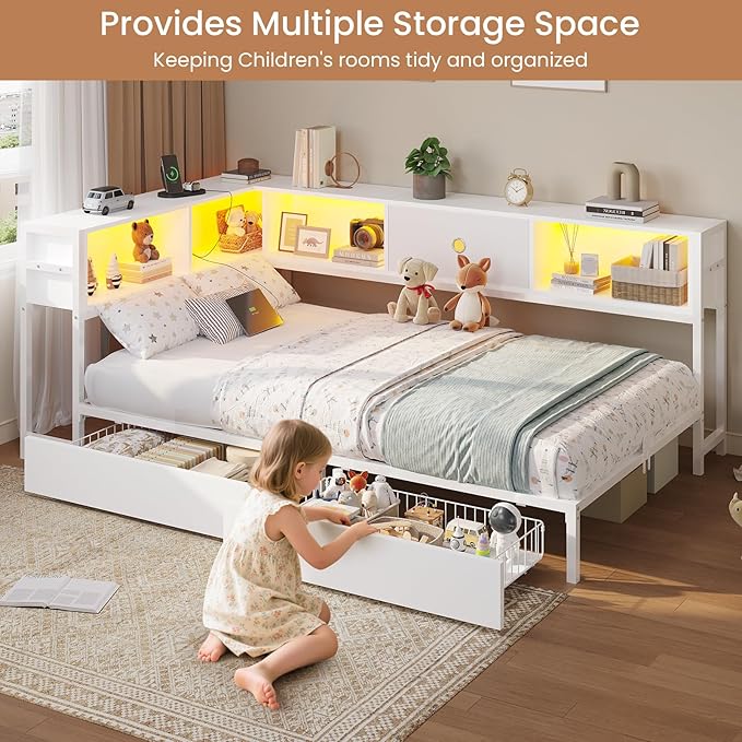 DICTAC Twin Corner Bed Frame