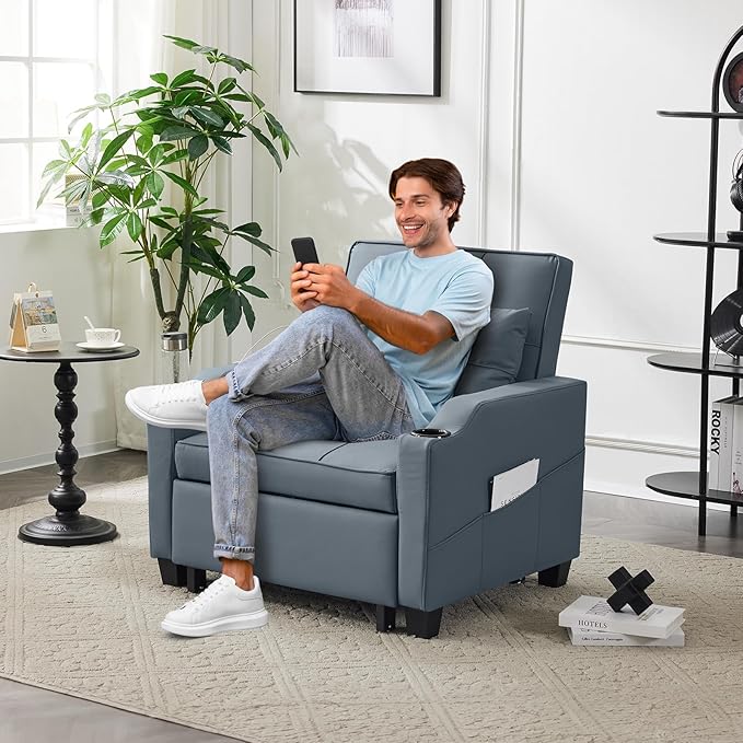 VINGLI 3-in-1 Convertible Sofa Bed, Recliner