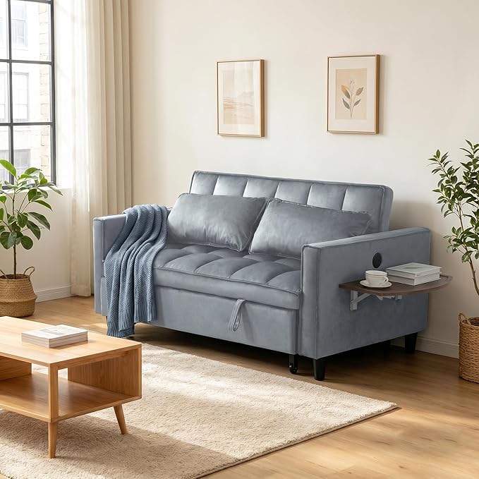4 in 1 Convertible Sofa Bed, Pull Out Couch