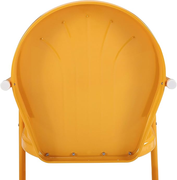 Crosley Furniture Griffith Outdoor Chair, Retro Metal Patio Chairs