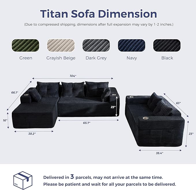 MAXYOYO Modular Sectional Couch