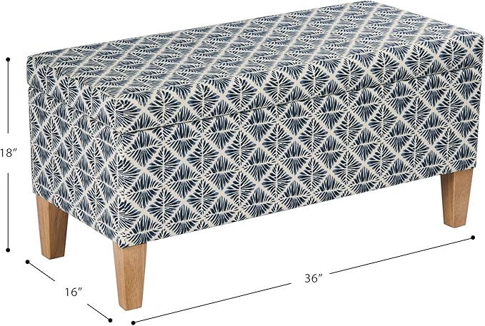 HomePop Large Decorative Storage Bench