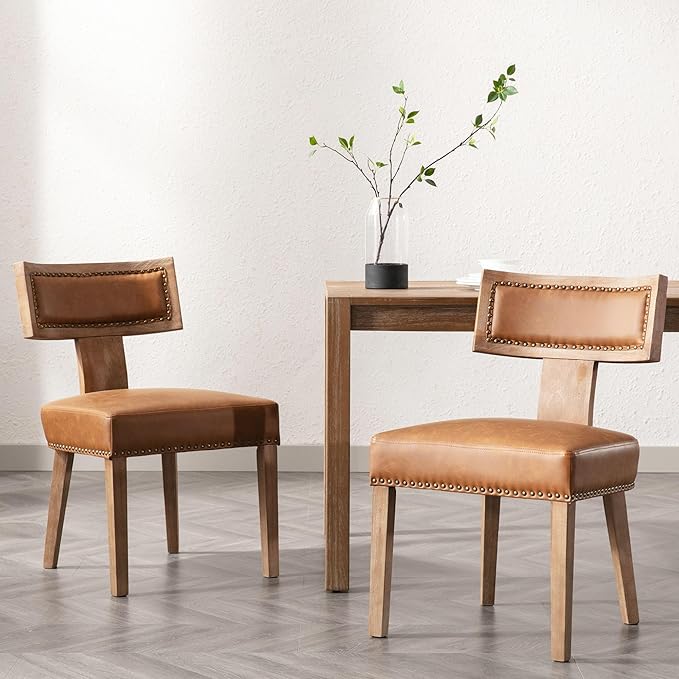 VESCASA Faux PU Leather Upholstered Dining Chairs