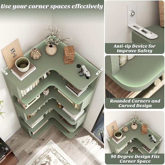 Armocity Corner Book Shelf
