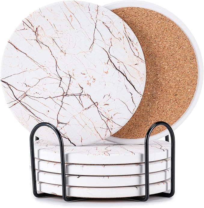 Hoewina 6Pcs Drink Coasters