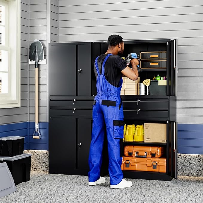 Yizosh Metal Garage Storage Cabinet